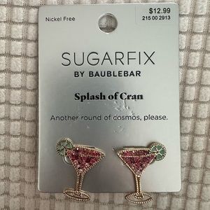 Sugarfix by BaubleBar martini glasses studs